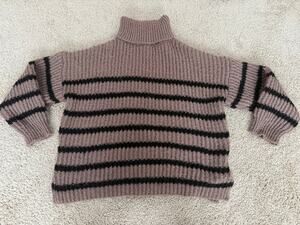 Line & Dot Ariel Sweater in Café & Black Size Medium